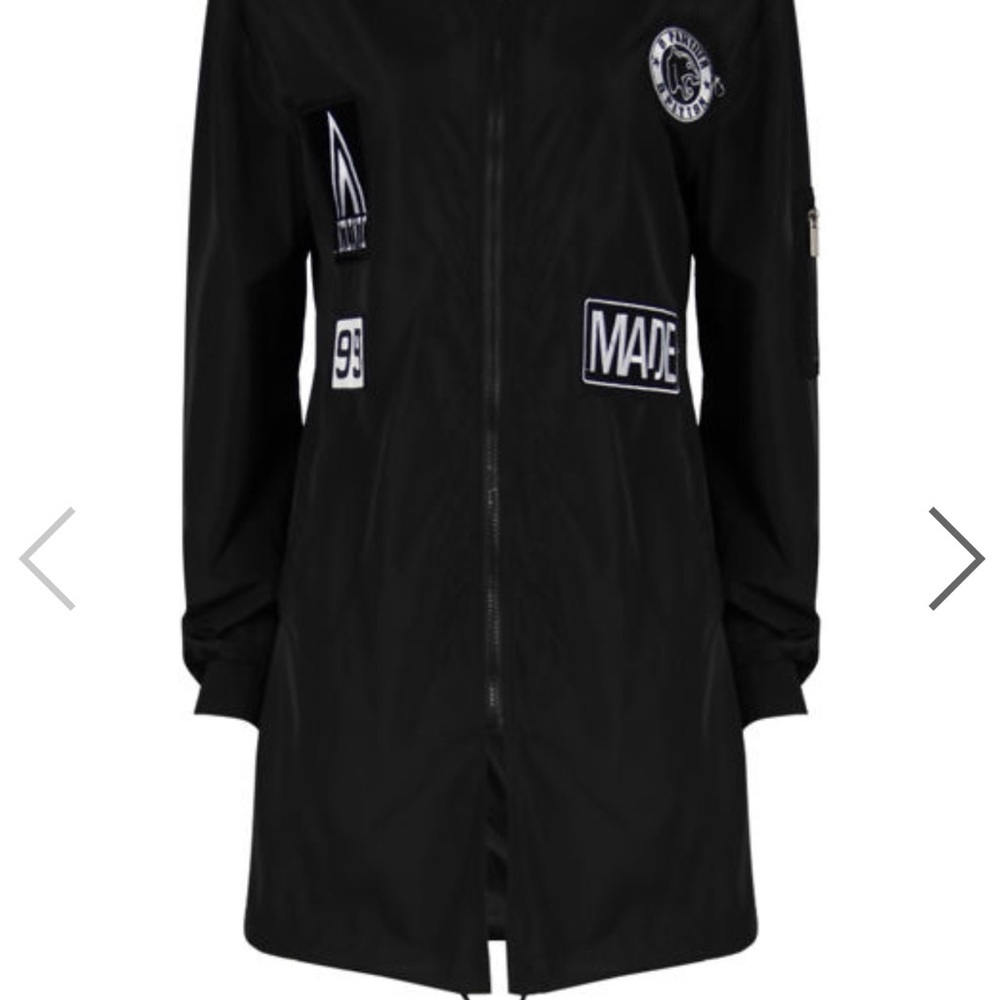 Black Women's Jacket with Patches